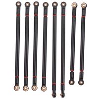 8Pcs/Lot Metal Link Rod 313MM Wheelbase Suit for Axial SCX10 1/10 RC Crawler Car Parts