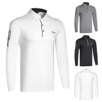 2023 New Golf Long Sleeve Black White Baseball Jersey Jersey Jersey Quick Dry Top Customizable for Men and Women