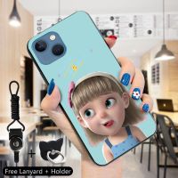 Volans เคสสำหรับ Apple แหวนใส่นิ้ว iPhone 15 Pro Max 15 15 Pro น่ารักซนเด็กหญิงตัวเล็กๆเคสโทรศัพท์เด็กชายเด็กหญิงเด็กชายกันกระแทกสุดน่ารักซิลิโคนนิ่มปลอกโทรศัพท์ป้องกัน TPU ปกหลัง