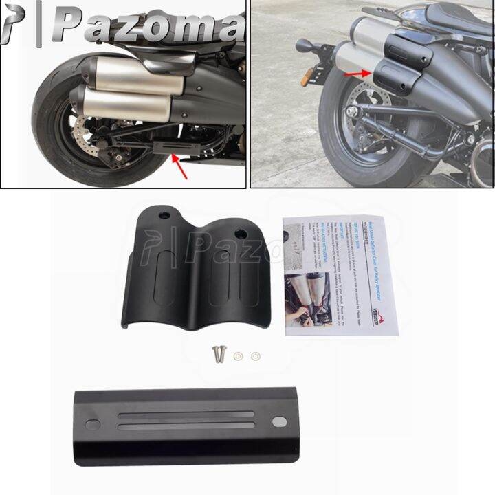 motorcycle-rear-rocker-swing-arm-frame-cover-passenger-exhaust-pipe-heat-shield-for-harley-sportster-s-1250-rh1250s-2021-2022