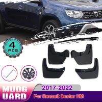 JHTJHNDTGFJHND รถ Mudguards สำหรับ Dacia Renault Duster HM 2017 ~ 2022ด้านหน้าด้านหลัง Mud Splash Guards Mudflap Flaps Fender อุปกรณ์เสริมอัตโนมัติ2018 2019