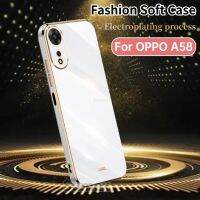 A58กันกระแทกสำหรับ OPPO 2023 4G OPPOA58ปลอกอ่อน Hp OPO A 58 A78 58A A98 A17 A17K แฟชั่นเคสโทรศัพท์เคสคู่ปลอกปกหลังป้องกันกล้อง