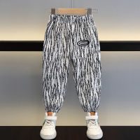 Boys anti-mosquito pants 2023 new fashion baby Summer Wear fashion brand trousers boys childrens thin cool handsome casual pants