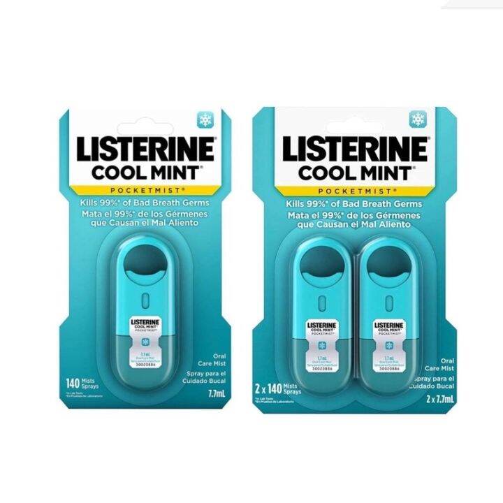 Listerine PocketMist Spray Cool Mint Oral Care Mist 2 Packs | Lazada PH