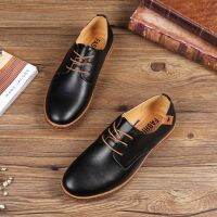 ❣  High-grade American men casual shoes British male shoes single wind the wool skin goose bottom big yards business shoes trade