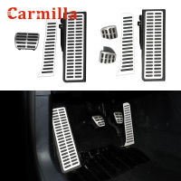 Carmilla สแตนเลส LHD แป้นเหยียบรถยนต์สำหรับ Volkswagen กอล์ฟ5 Mk5กอล์ฟ6 Mk6 Golf5 Golf6 2003-2013ฝาครอบแป้นเหยียบอัตโนมัติ