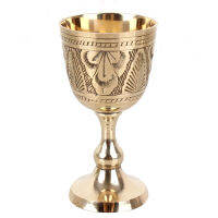 Pure Brass Wine Glass Classical Wine Set Wine Cup Handmade Small Goblet Household Copper Wine Glass Drinkware Tumbler Cups