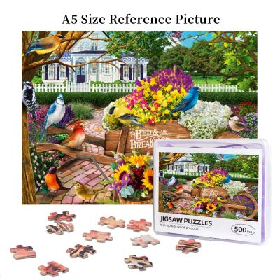 Bed &amp; Breakfast Wooden Jigsaw Puzzle 500 Pieces Educational Toy Painting Art Decor Decompression toys 500pcs