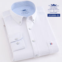 Men French Cufflinks Shirts White Collar Design Solid Color Jacquard Fabric Male Gentleman Dress Long Sleeves Shirt