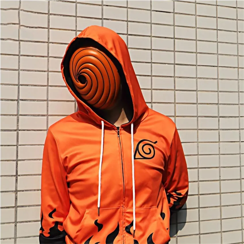 Creative Japan Cartoons Máscara Cosplay Tobi Obito Akatsuki Ninja Madara Uchiha  Máscara Facial Full Face Resin Festa Cosplay Máscara