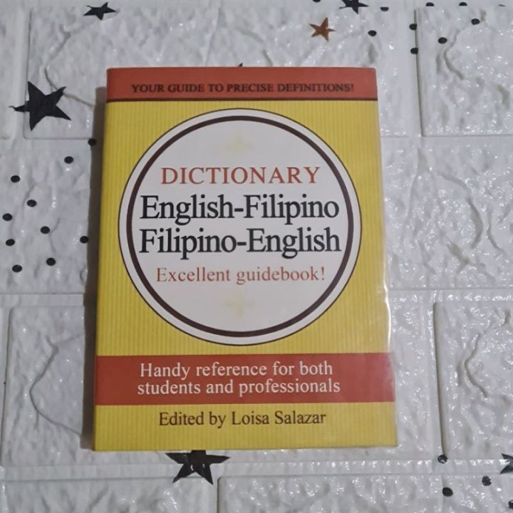 【COD】 Dictionary English Filipino By Salazar Lazada PH