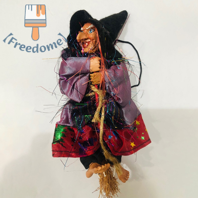 【Freedome】 แขวนสยองขวัญแม่มด Figurine ฮาโลวีน DIY ตกแต่งเครื่องประดับจี้