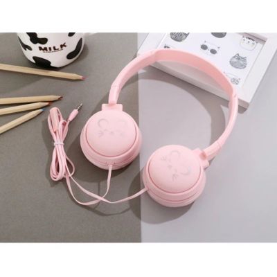 VB ลด 40% Headphones J-18 หูฟังแบบครอบ ลายน่ารัก สีสวย เสียงเบสดีมาก แจ๊ค3.5mm Audio Pin /ฟังเพลง/ดูหนัง/เรียนออนไลน์