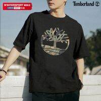 2023 New Fashion version Timberland short-sleeved mens 2023 summer new sportswear loose round neck breathable printed half-sleeved T-shirt trendy A61KD