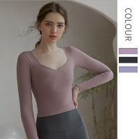 [COD] New temperament Pilates skin-friendly yoga clothes spring autumn and winter running sports top womens long-sleeved quick-drying fitness