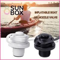 SUN BOX ทนทานต่อการใช้งาน เรือเป่าลม อะไหล่สำหรับเปลี่ยน เรือพายเรือคายัค วาล์วสำหรับที่นอน อะแดปเตอร์ปั๊มลม ฝาครอบวาล์วอากาศ สกรูเตียงลม