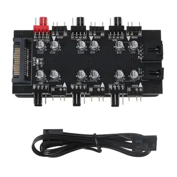 5V 3 Pin/12V 4 Pin 30cm Motherboard RGB LED Light Strip Adapter
