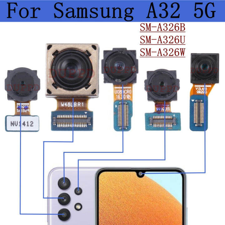 kembali-kamera-utama-unama-a32-samsung-galaxy-5g-a326w-a326b-sm-a326u-depan-lebar-asal-menghadap-kamera-belakang-สายเคเบิลงอได้