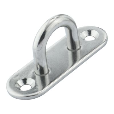 1pc 304 Stainless Steel Eye Plate Oblong Pad Hook U-shaped Ring Hanger Ceiling Wall Mounted 5mm/6mm Fan Bag Plug Boating Yachts