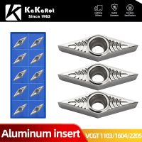 Kakarot Aluminum Insert VCGT110302 AK H01 VCGT 110304 VCGT110308 VCGT160402 160404 160408 VCGT220516 Turning Tools Lathe Cutter