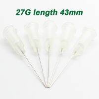 【cw】 50pcs 27G length 43mm passivated S.S. Dispense with Safetylok hub glue dispenser needles