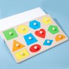Montessori hình học đầy màu sắc nắm bắt hội đồng quản trị đồ chơi bằng gỗ - ảnh sản phẩm 11