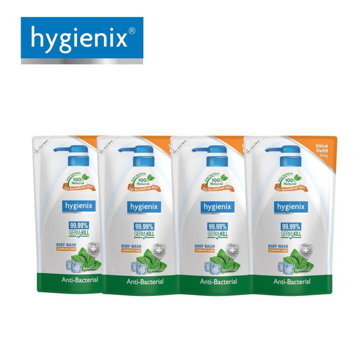 [Bundle Of 4] HYGIENIX Anti-Bacterial Body Wash Refill 850g X4 | Lazada ...