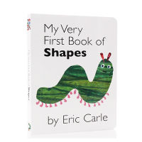 English and English original genuine grandpa Carls my very first book of shapes shape childrens Enlightenment Book 2-5 years old page up and down matching paperboard cant tear the book