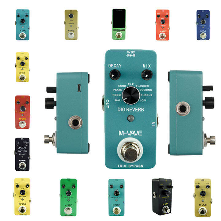 Mvave Mini Guitar Effect Pedals Flanger Compressor Booster Overdrive