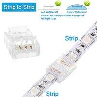 ขั้วต่อเข็มพิน Solderless 8มม. 10มม. 2 3 4สำหรับแสงนีออนสีเดียว/RGB/WS2811 Led Strip/สายอะแดปเตอร์เชื่อมต่ออย่างรวดเร็ว