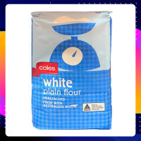 แป้งสาลี ไม่ฟอกสี ยี่ห้อ Coles White Plain Flour ขนาด 1kg. (BBE 19/10/2023)