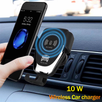 Car Mount Qi 10W IR Sensor Wireless Charger For IPhone 12 11 XS MAX Fast Wireless Charging Holder For Samsung Note S9