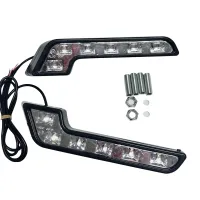 2X 12V Super Bright DRL LED Daytime Running Lights for Cars Auto Waterproof LED Driving Lights Fog Lamps Car Styling