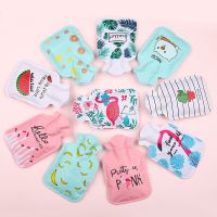 water bottle high-density printed water-filled hot water bottle hand warmer explosion-proof hot water bottle for children.