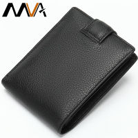 MVA Mens Wallet Genuine Leather Bifold Small Wallet Male ID Card Holder Thin Purse for Men Wallets Casual Coin Pocket Money Bag