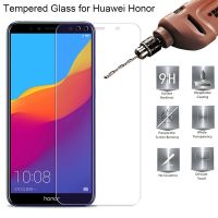 Protective Glass for Huawei Y9 Y5 Y6 Y7 Prime 2018 Tempered Glass for Honor 7A Pro 7S Screen Protector on Honor 7C Pro Film