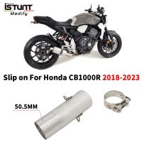 ลื่นบนสำหรับ Honda CB1000R CB 1000R 2018ถึง2020 2021 2022 CB 1000 R หลบหนี Moto รถจักรยานยนต์ท่อเชื่อมกลางตัวเก็บเสียงท่อไอเสีย51มม.