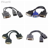 DMS 59Pin To DP Hd Male To 2 X VGA DVI 24 5 Female Converter Adapter Dual Link Video Splitter Cable For Dual Monitor System