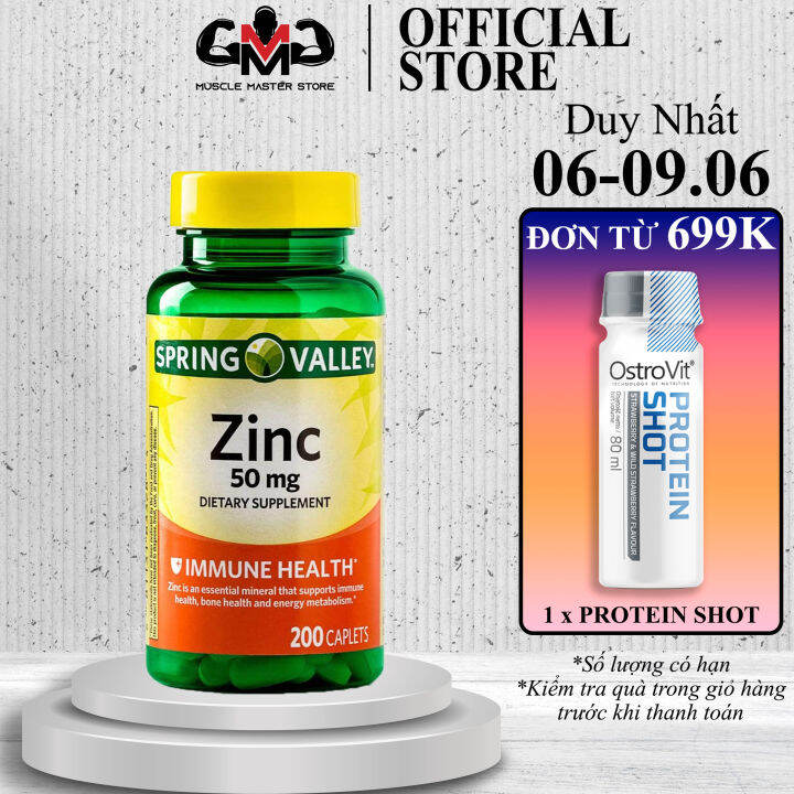 Thực Phẩm Bổ Sung Kẽm Tăng Sức Đề Kháng, Săn Chắc Xương Spring Valley