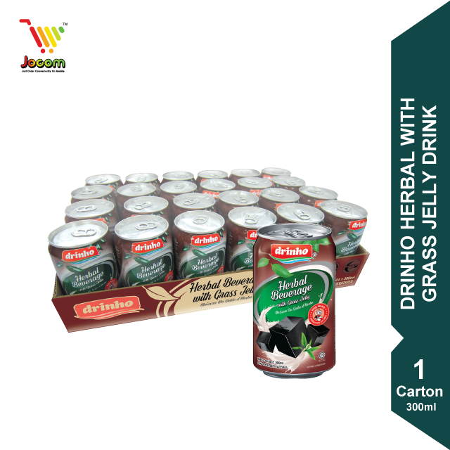 Drinho Herbal with Grass Jelly Drink 1 Carton (24 x 300ml) Lazada
