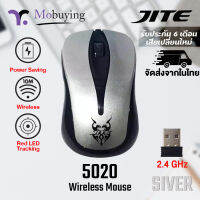 เมาส์ไร้สาย JITE-5020 Wireless Mouse เมาส์ไวเลส เมาส์ราคาถูก แข็งแรงทนทาน แม่นยำสูง ใช้งานง่าย รองรับ Mac/Windows 10,8,7,Vista,XP จัดส่งจากในไทย