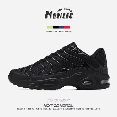 Monlic Male Sneakers Summer Breathable Mesh Air Cushion Shoes For Men Platform Cushioning Casual Sneaker 2023 New Free Shipping