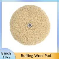 8 Inch Super Buffing Wool Pad Double-Side Polishing Pad for Compound Cutting Polishing for Automotive Marine and Epoxies