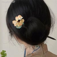 ☇✙₪ Fairy Vintage Exquisite Flower Elegant Luxury Wood Ancient Hair Stick Headdress Women Hair Stick Chinese Style Hair Fork