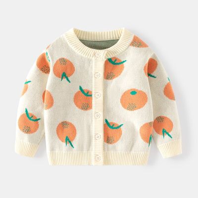 Cardigan Sweater for Baby Girls Boys Cotton Warm Clothing Coat Knit Long Sleeve Crew Neck for Toddler Autumn Winter Top