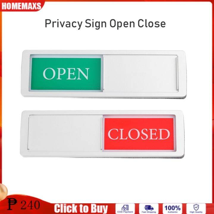 HOMEMAXS Privacy Sign Open Close Signboard for Home Office Restroom ...