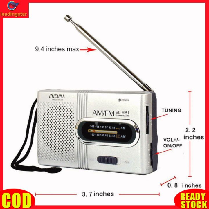 leadingstar-rc-authentic-bc-r21-portable-am-fm-radio-battery-operated-pocket-radio-longest-lasting-best-reception-for-senior-home