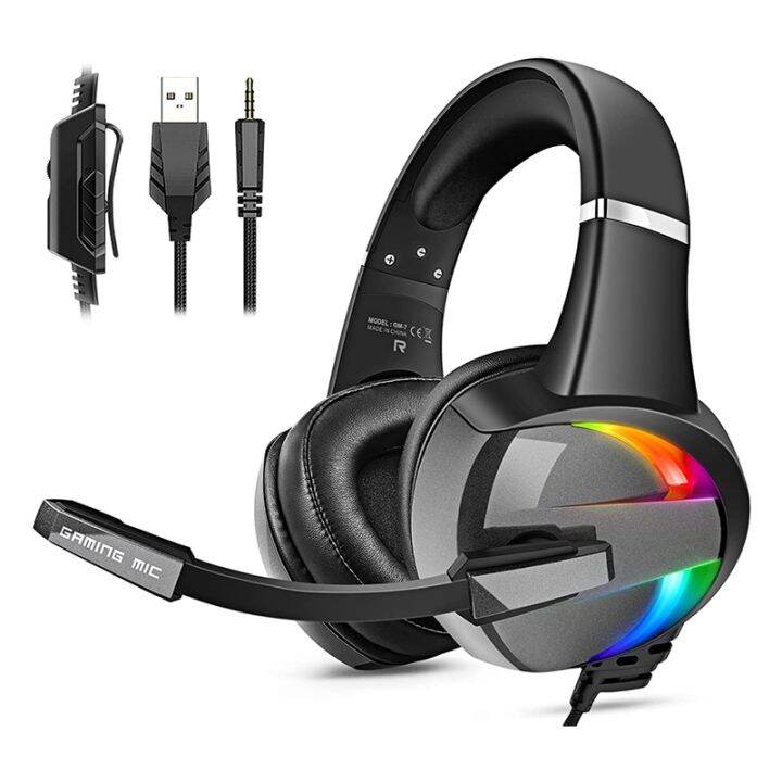 Gaming Headset for PS4 PS5 Xbox One PC Switch PS4 Headset with Noise