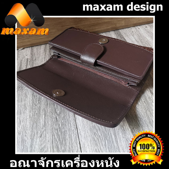 genuine-crocodile-leather-tri-fold-walled-กระเป๋าสพายสวยๆของสุภาพสตรี-สีนำตาล