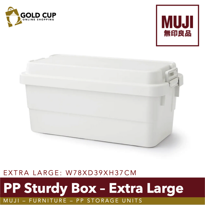 MUJI PP Sturdy Box Extra Large W78xD39xH37cm Furniture PP Storage Units Lazada PH